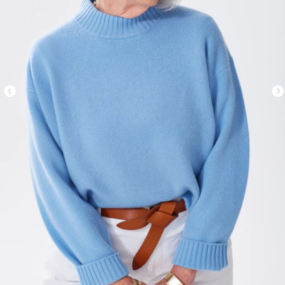 Alice Walk Cashmere Crewneck - Alice Walk Blue